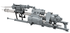 Opposite injection units and optional sub-injection