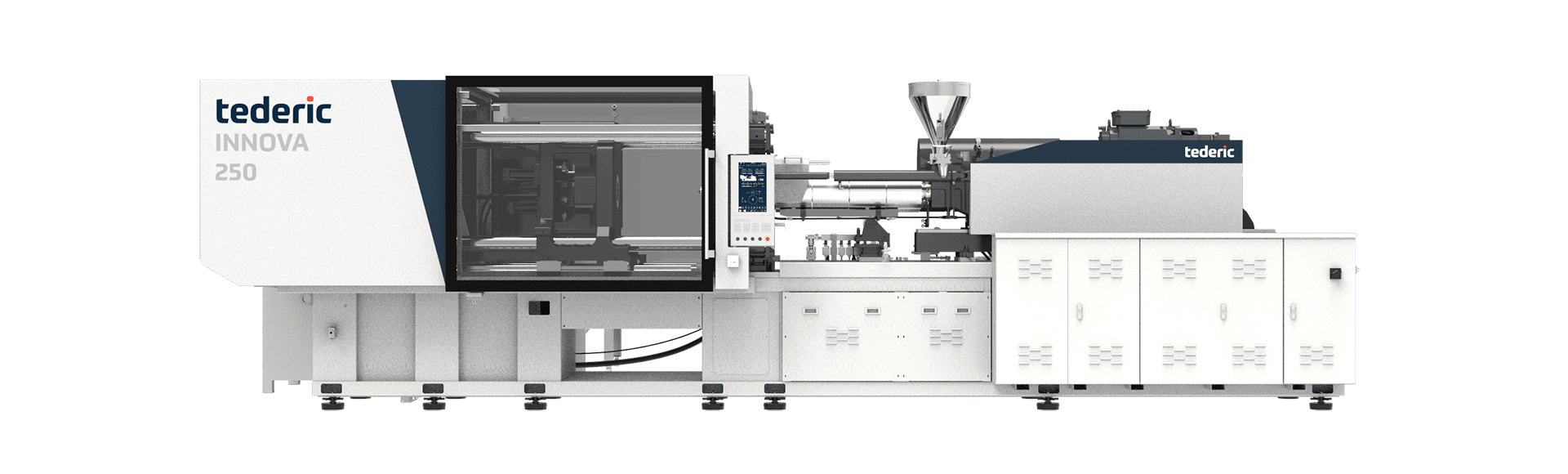 Tederic INNOVA 250 hybride spuitgietmachine voor verpakkingen